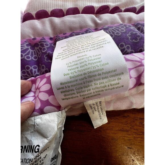 Lambs & Ivy Zoo Animals Flowers Quilt Comforter Baby Throw Blanket 34 x 42 - Picture 7 of 10